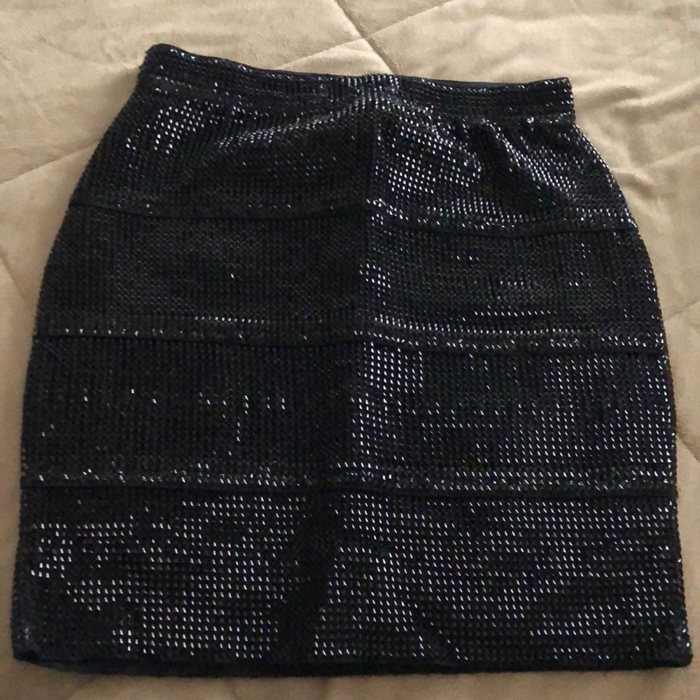 Black unique style skirt